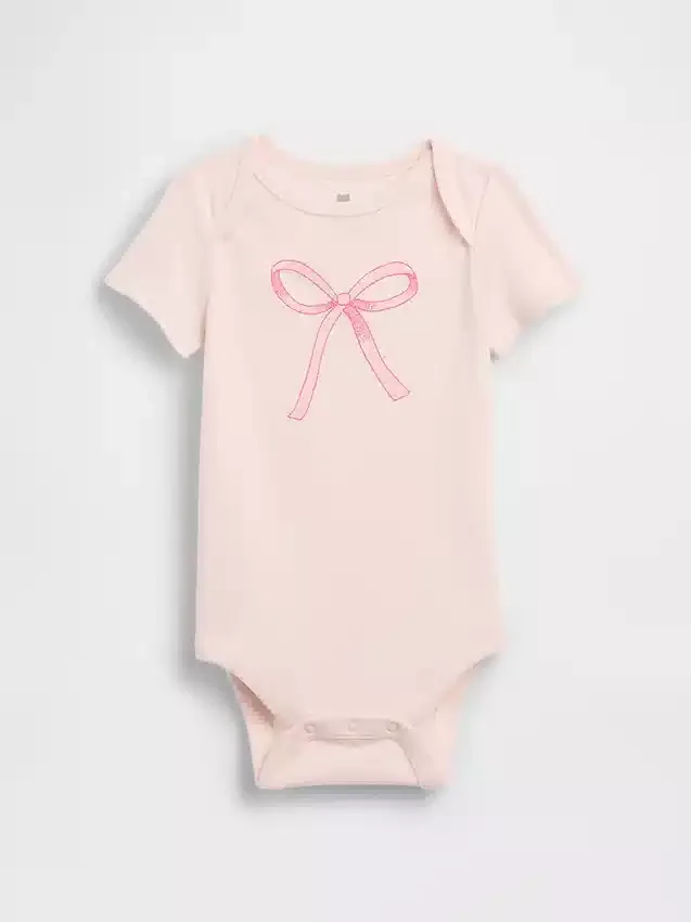 Bebeğin İlk Favorileri Organik Pamuklu Desenli Çıtçıtlı Body
