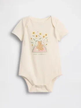 Bebeğin İlk Favorileri Organik Pamuklu Desenli Çıtçıtlı Body