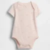 Bebeğin İlk Favorileri Organik Pamuklu Fiyonklu Çıtçıtlı Body