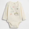 Bebeğin İlk Favorileri Organik Pamuklu NYC Logolu Çıtçıtlı Body