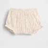 Bebeğin İlk Favorileri Pointelle Rib Çiçek Desenli Bloomers