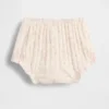 Bebeğin İlk Favorileri Pointelle Rib Çiçek Desenli Bloomers