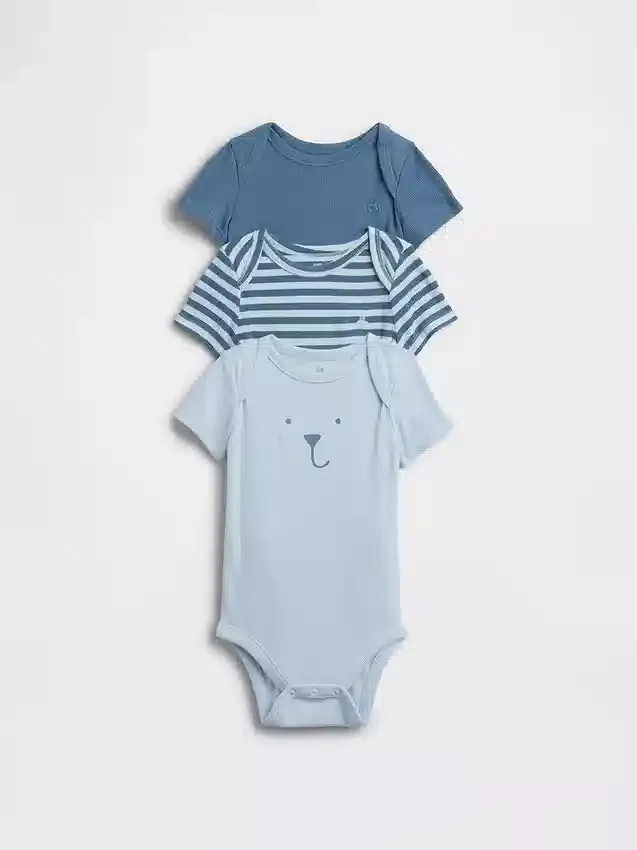 Bebeğin İlk Favorileri Çıtçıtlı Body (3'lü Paket)