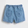 Bebek Brannan Bear Cepli Çekip Giyilebilir Denim Şortlar