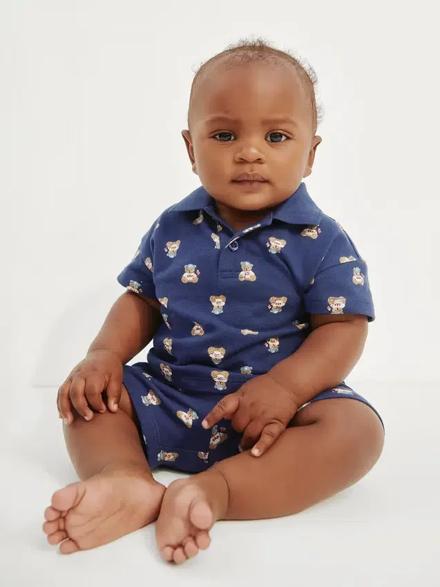 Bebek Brannan Bear Pike Polo Tişört Kıyafet Seti