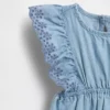 Bebek Delikli Denim Tulum