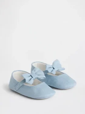 Bebek Denim Fiyonklu Mary Jane Ayakkabılar
