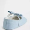Bebek Denim Fiyonklu Mary Jane Ayakkabılar