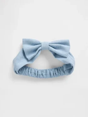 Bebek Denim Fiyonklu Saç Bandı