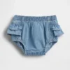 Bebek Denim Fırfırlı Bloomers