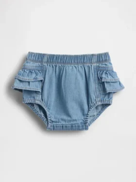 Bebek Denim Fırfırlı Bloomers