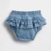 Bebek Denim Fırfırlı Bloomers