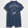 Bebek Denim GAP Logo Kısa Tulum