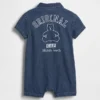 Bebek Denim GAP Logo Kısa Tulum
