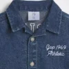 Bebek Denim GAP Logo Kısa Tulum