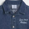 Bebek Denim GAP Logo Kısa Tulum