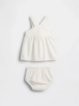 Bebek Denim Çilekli Etekli Takım