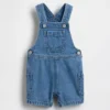 Bebek Denim Şortlu Tulum