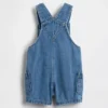 Bebek Denim Şortlu Tulum