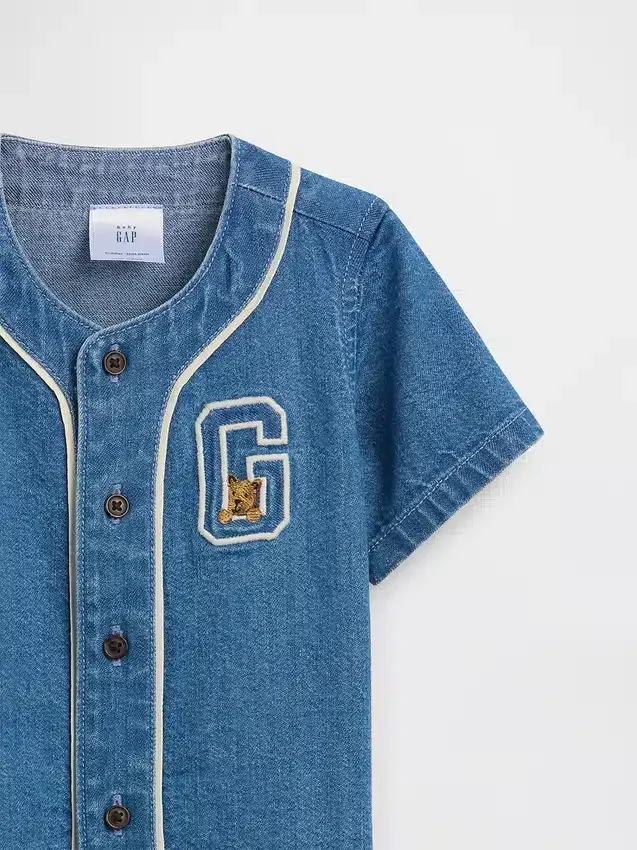 Bebek Denim Varsity Kombin Seti