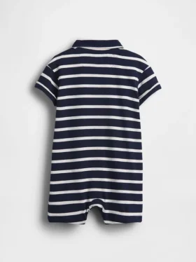Bebek Jersey Polo Tişört Kısa Tulum