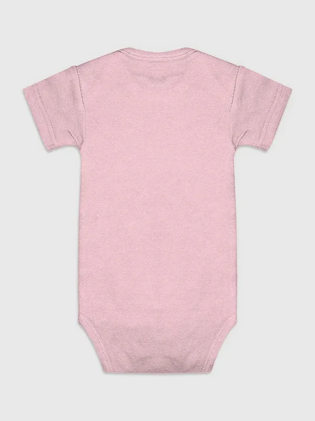 Bebek Kız Çocukları Çarşamba Günleri Pembe Giyeriz Çıtçıtlı Bodyler