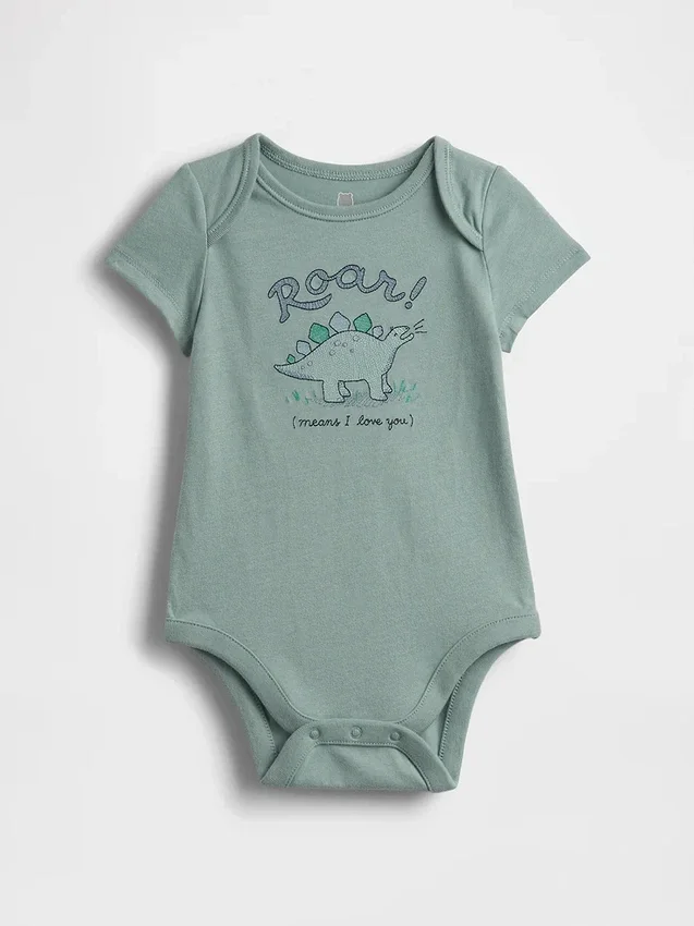 Bebek İlk Favoriler Organik Pamuklu Çıtçıtlı Body