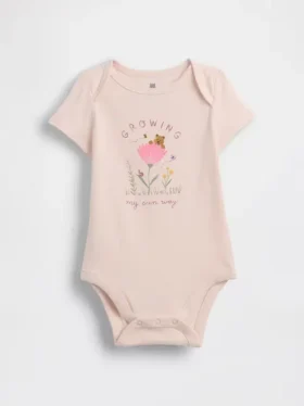 Bebek İlk Favoriler Organik Pamuklu Çıtçıtlı Body