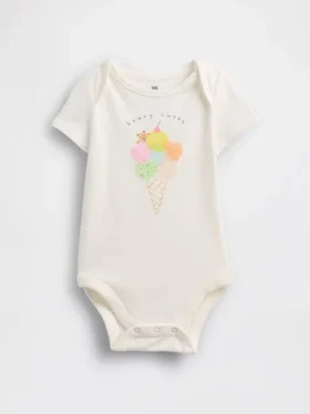 Bebek İlk Favoriler Organik Pamuklu Çıtçıtlı Body