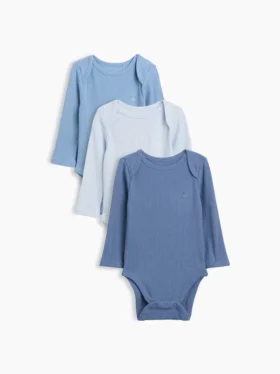 Bebek İlk Favorileri Tinyrib Cepli Çıtçıtlı Body (3'lü Paket)