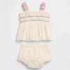 Bebek Nakışlı Tank Top Kombin Seti