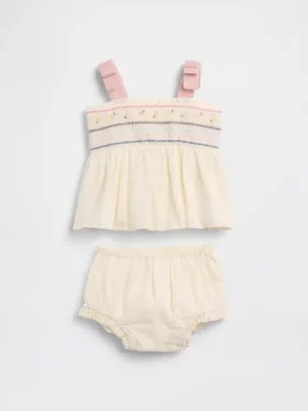 Bebek Nakışlı Tank Top Kombin Seti