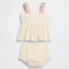 Bebek Nakışlı Tank Top Kombin Seti