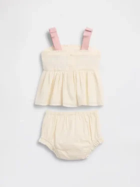 Bebek Nakışlı Tank Top Kombin Seti
