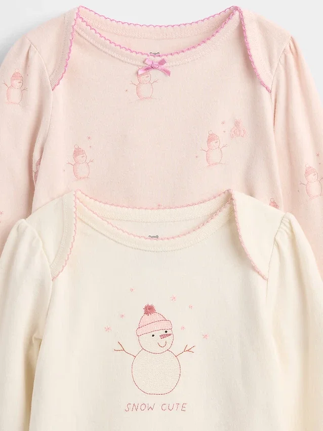 Bebek Organik Pamuklu Çıtçıtlı Body Kıyafet Seti (3'lü Paket)