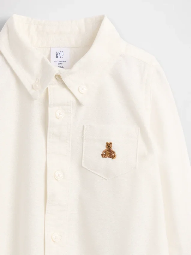 Bebek Oxford Çıtçıtlı Body