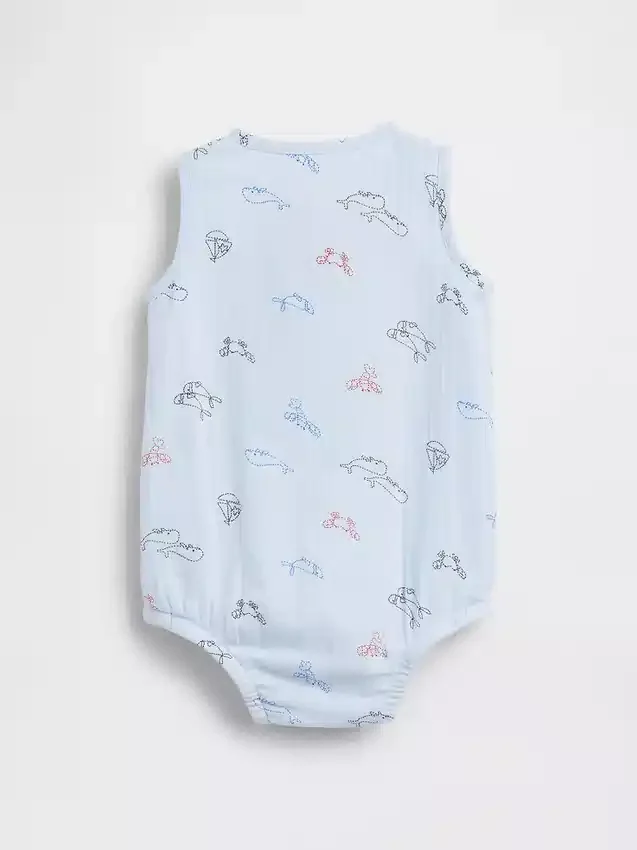 Bebek Pamuklu Gazlı Henley Cepli Tank Çıtçıtlı Body