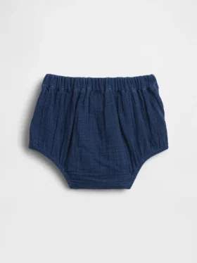 Bebek Pamuklu Tül Denim Denizci Şortu