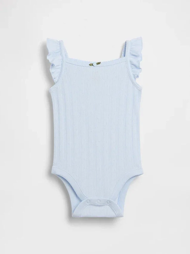 Bebek Pointelle Ribana Çıtçıtlı Body