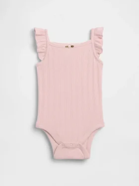 Bebek Pointelle Ribana Çıtçıtlı Body
