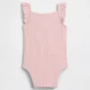 Bebek Pointelle Ribana Çıtçıtlı Body