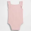 Bebek Pointelle Ribana Çıtçıtlı Body