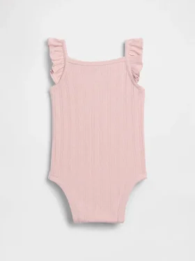 Bebek Pointelle Ribana Çıtçıtlı Body