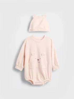 Bebek Softspun Ayı Balonlu Set