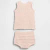 Bebek Tığ İşi Tank Top Kombin Seti
