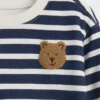 Bebek Vintagesoft Ayı Çizgili Sweatshirt Takımı