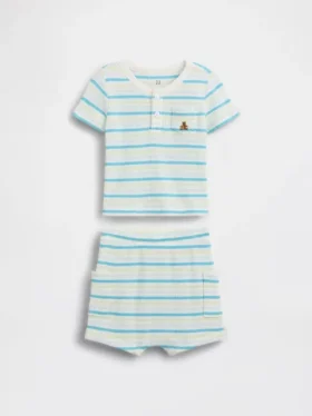 Bebek Waffle Henley Kıyafet Seti
