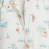 Bebek Winnie the Pooh Organik Pamuklu Ayaklı Tulum