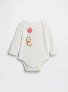 Bebek Winnie the Pooh Organik Pamuklu Çıtçıtlı Body