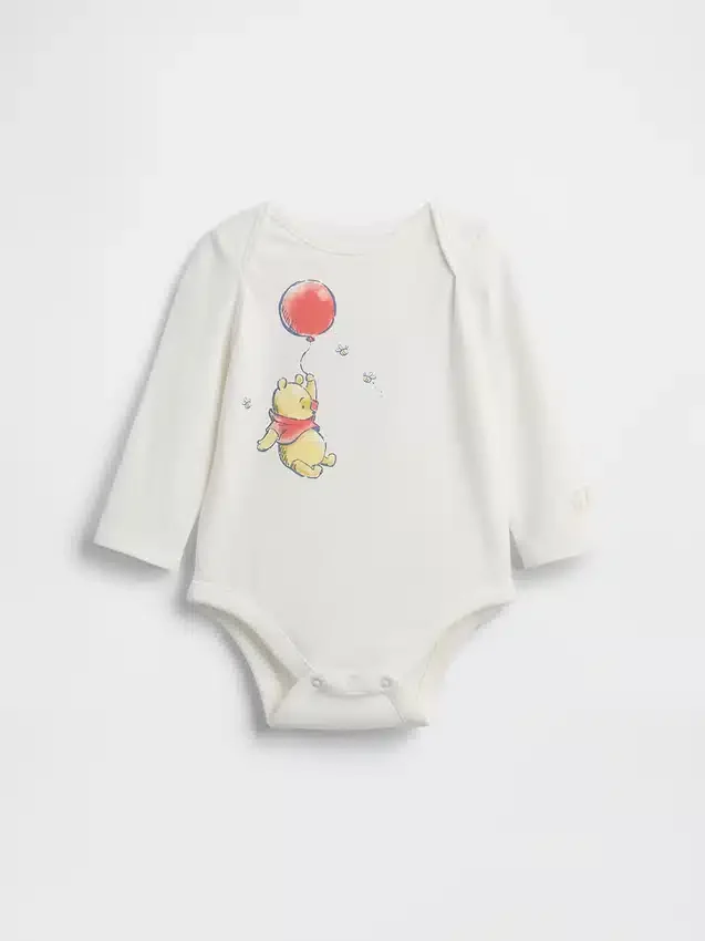 Bebek Winnie the Pooh Organik Pamuklu Çıtçıtlı Body